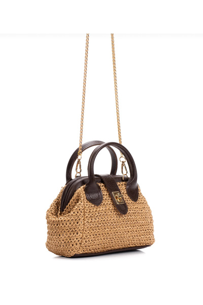 Liezonbag Women's Bag with Straw Detail