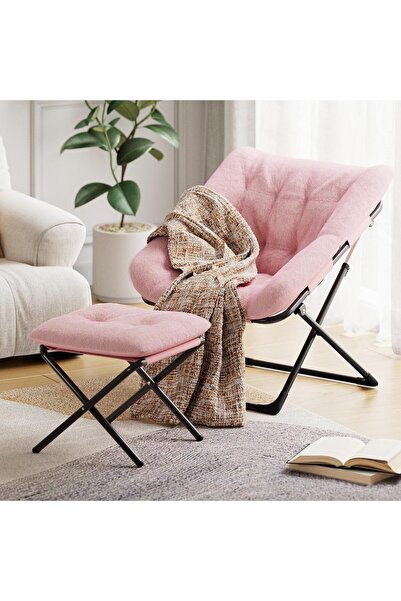 Garvee Extra-Large Comfort, Foldable Living Room Armchair With footstool, Eas...