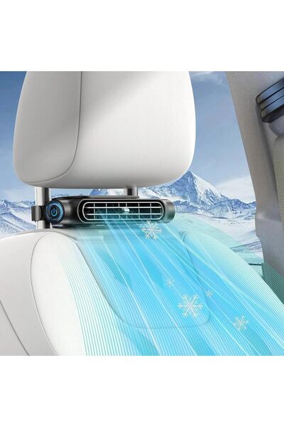 AQUAFALCON مروحة مقعد السيارة للسائق والمقعد الخلفي - مروحة تبريد خلفية صغيرة...