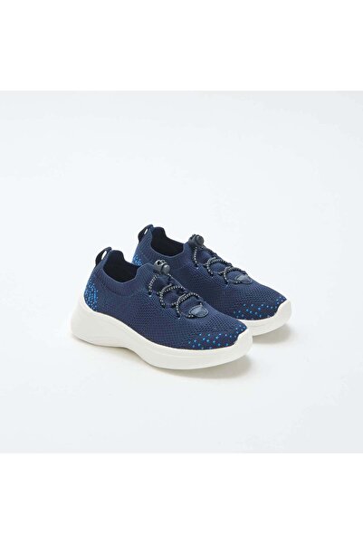 KIABI Adjustable Flyknit Sneakers with Stopper BLUE