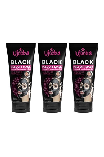 ujooba Black Peel Off Mask Brightening Complex Acne - Pack of 3