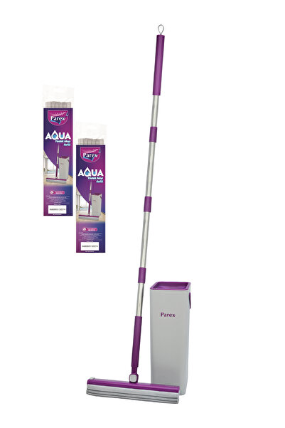 Parex Aqua Mop Temizlik Seti + 2 Adet Yedek Mop Avantaj Paketi