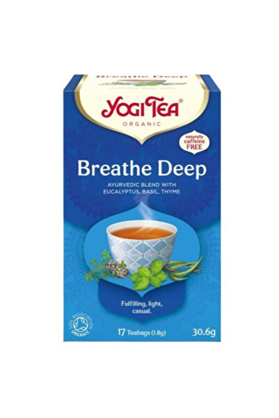 Pronat Ceai Bio Respiratie Profunda - Yogi Tea Organic Breathe Deep, 17 plicuri