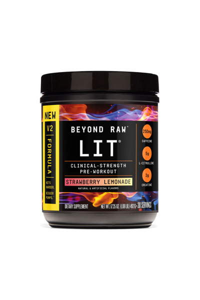 GNC Pre-Workout LIT V2 cu Aroma de Limonada de Capsuni 492g
