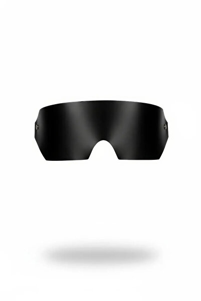 Angels Passion Black Mask Faux Leather Wide Cut Eye Patch