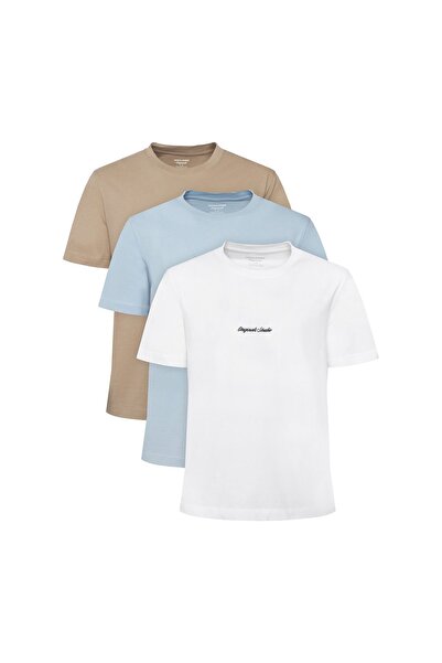 Jack & Jones Τζακ Τζόουνς Ανδρικό Σετ Μπλουζών 12305109 Λευκό