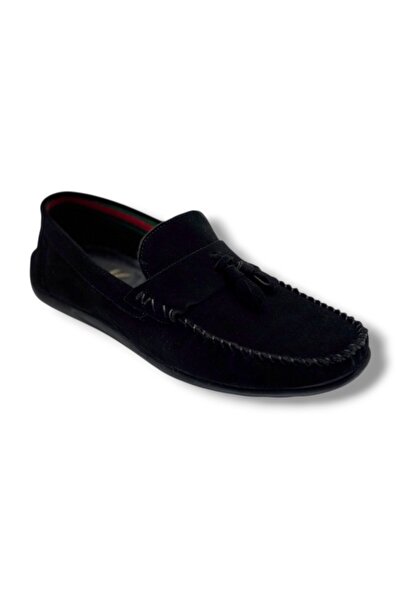 Cakgo Karacabey 1103-26 Genuine Suede Leather Bowknot Tasseled Casual Men's S...