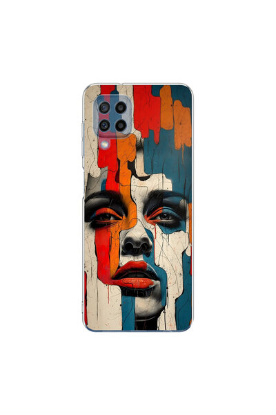 PPKin Samsung Galaxy M22 Compatible Table 7 Design Transparent Case