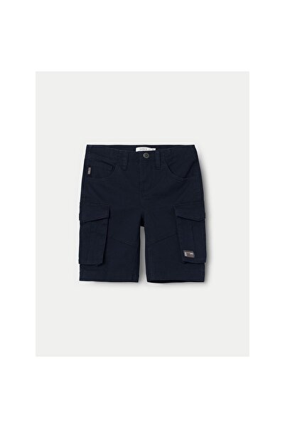 Name it Pantaloni scurți din material pentru băieți 13198124 Bleumarin