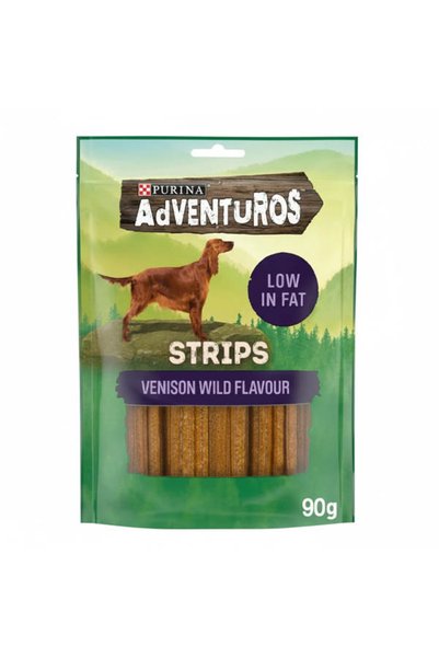 OEM PURINA ADVENTUROS ΣΚΥΛΟΤΡΟΦΗ STRIPS 90gr. - (ΕΛΑΦΙ)