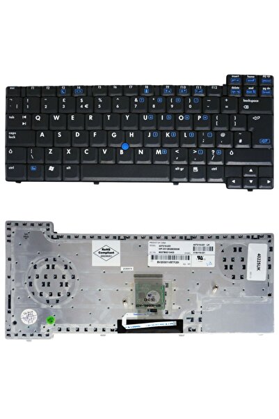 OEM Πληκτρολόγιο φορητού υπολογιστή HPMP-03126I0D930B MP-03126TQD930BL MP-312...