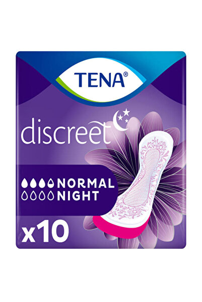 TENA ΣΕΡΒΙΕΤΕΣ DISCREET NORMAL 10τεμ. - (NIGHT)