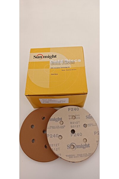 6 DELİKLİ ZIMPARA 150MM P240 (KUTU İÇİNDE 100AD)