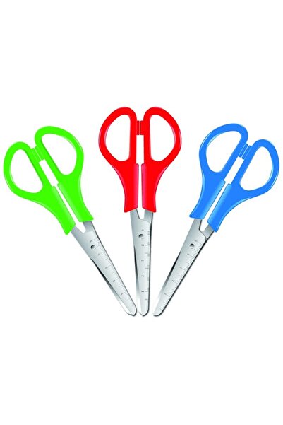 Brons Student Scissors with Ruler Br-699 - 2 Pieces
