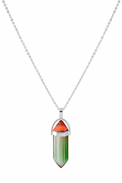 ÖZÇTAKI Natural Stone Pendant Stylish Stone Necklace Crystal Necklace Elegant...