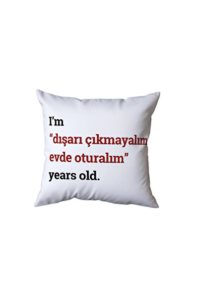 Beramussa Let's Sit at Home Pillow, Birthday Gift