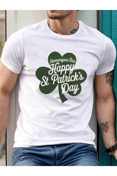 4Car تي شيرت مطبوع عليه شعار Shenanigans Bar Happy St Patrick S Day، 220 جرام...