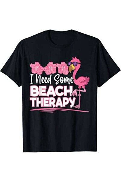 45 BPM تي شيرت مطبوع عليه I Need Some Beach Therapy Summer Vacay Pink Flaming...