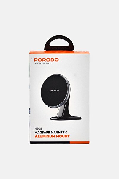 porodo Mag Safe Magnetic Aluminum Mount, Black