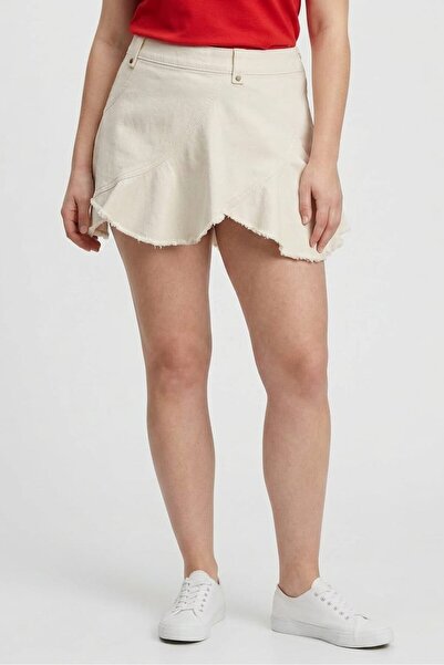 Monki Women Plain Mini Skirt, Off White