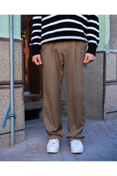 LUTE WEAR Vizon Baggy Kumaş Pantolon Kışlık