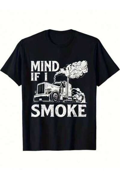 799 تي شيرت Half Driver 'If I Smoke' - مصنوع من قماش مصنوع خصيصًا، بأكمام طوي...