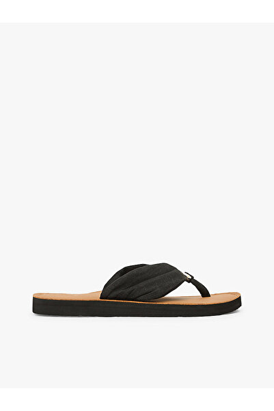 Tommy Hilfiger Kadın TH Footbed Summer Deri Sandalet