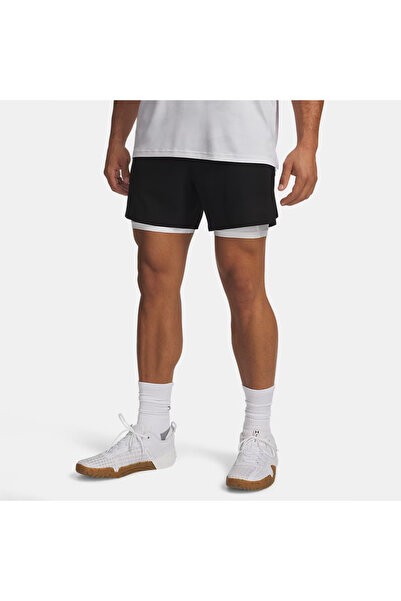 Under Armour شورت أسود للرجال من HeatGear