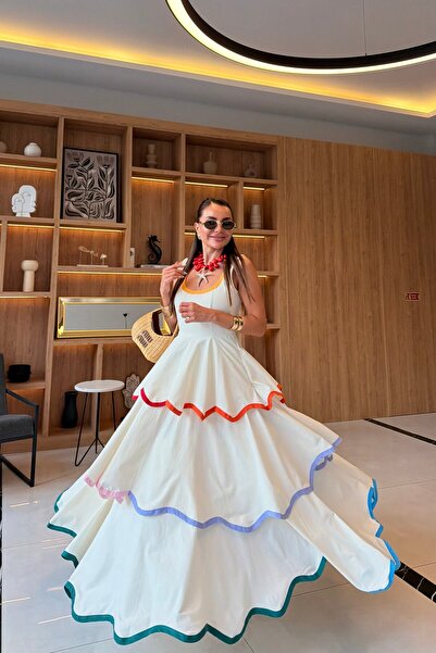 Gizem Ecemiş Positano Tasarım Premium Kat Kat Elbise
