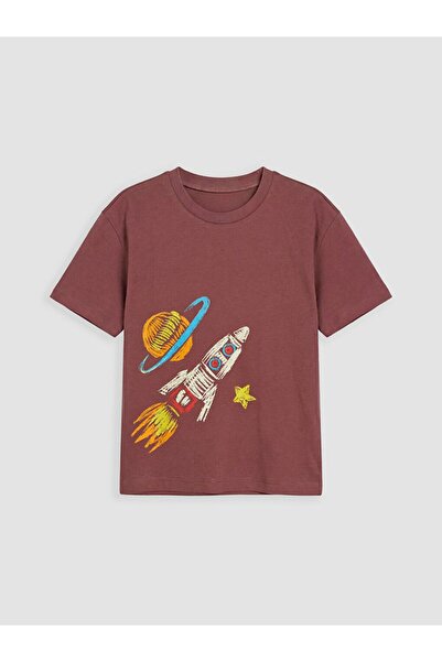 LC Waikiki Crew Neck Printed Boy's T-Shirt