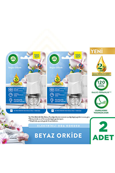 Air Wick Elektrikli Oda Kokusu Kit Beyaz Orkide, 2 Adet