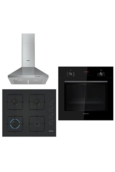 Siemens Mix Black 3 lü Ankastre Set 631 ( HB012FBB1T - EO6C6PP30O - LC64PCC50T )
