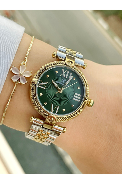 Daniel Klein Kadranı Yeşil 32 mm Kadın Kol Saati Ve Bileklik