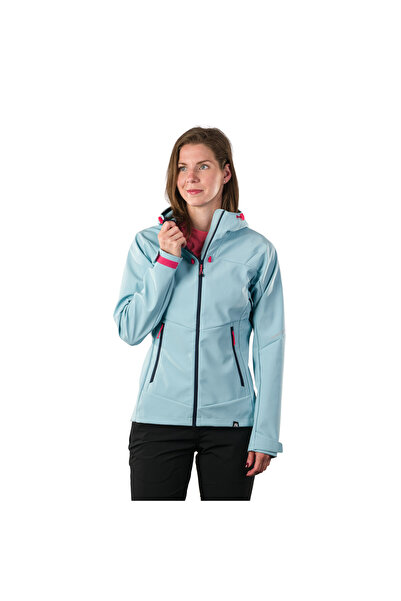 NORTHFINDER Jachetă softshell de drumeție rezistentă la vânt pentru femei - D...