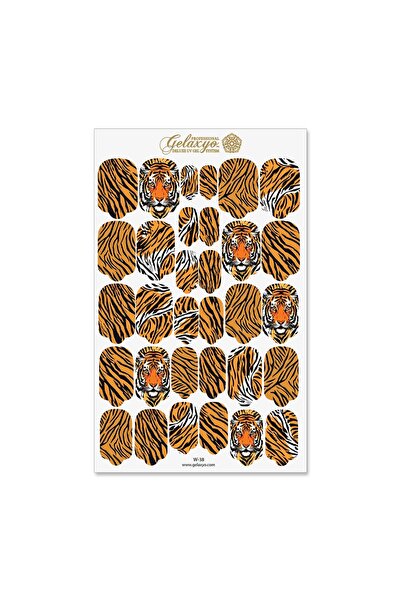 GELAXYO Nail Wraps - W38 - wild tiger