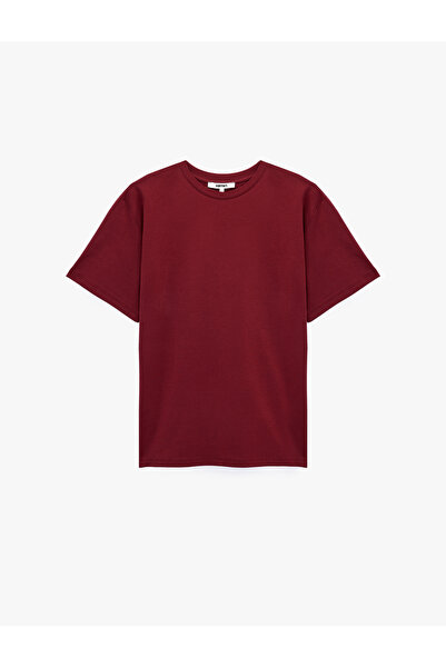 Koton Cotton Short Sleeve Crew Neck Oversize Basic T-Shirt