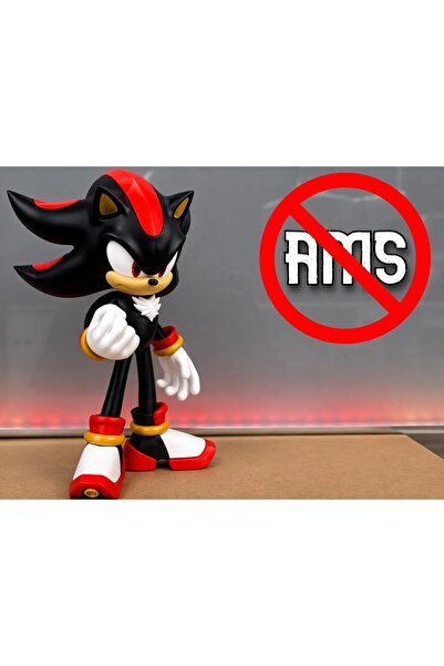 MRCONLİNE3DBASKI Shadow Sonic Figür 23 cm - 3D Renkli Baskı Koleksiyon Oyun O...
