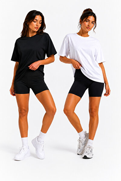 RABTEKS 100% Cotton Oversize Basic Black T-Shirt Crew Neck Comfortable Fit Un...