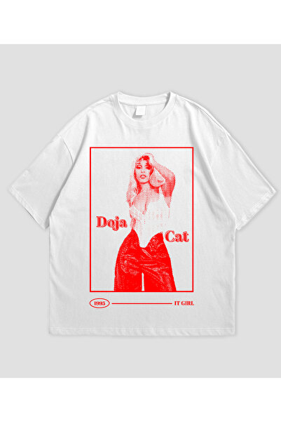 MAGORS Doja Cat majica sa printom, unisex, oversize kroj, 100% pamuk, okrugli...