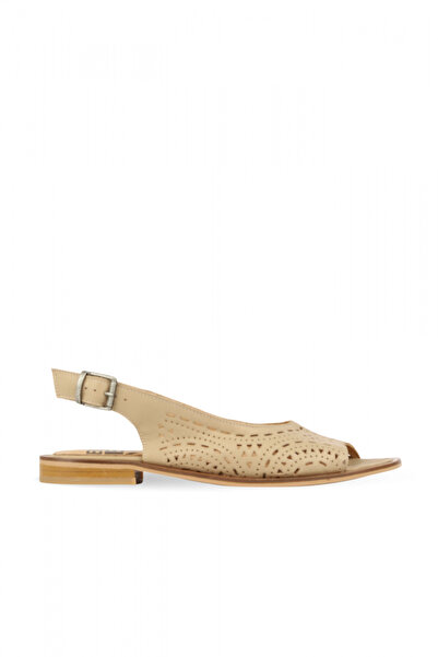BUENO Mink Leather Women's Flat Sandals