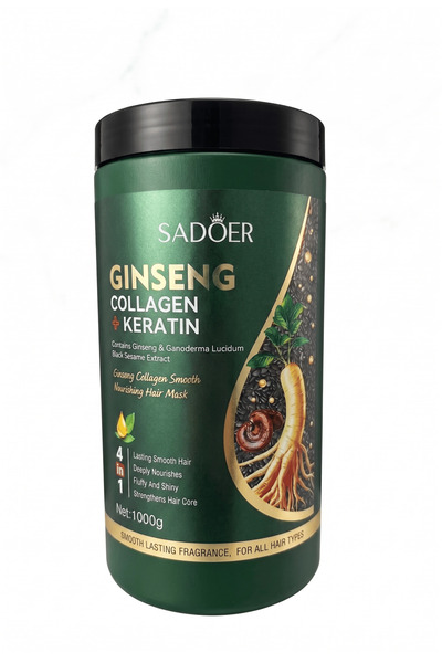 Belora Mască de păr cu Ginseng, Colagen și Keratină, 1000 g