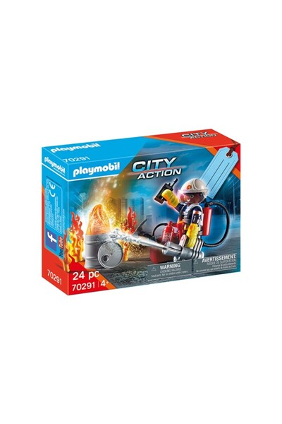 Playmobil Σετ δώρου "Πυροσβέστης με αντλία νερού" (70291)