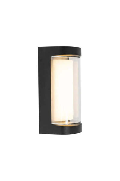 iTin Aplică LED de Exterior Han, 12W, Metal, Negru