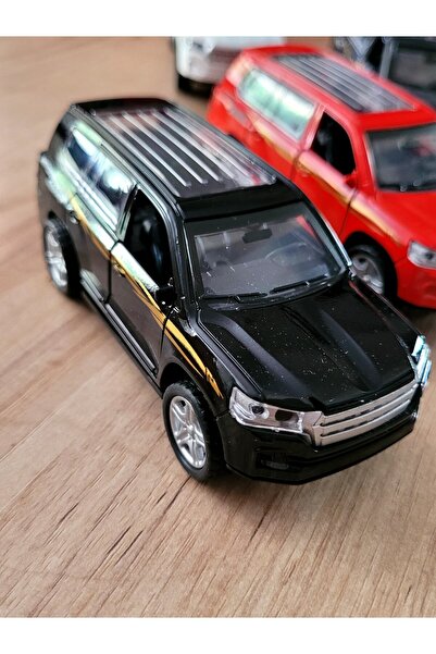 farddad Siyah Toyota Land Cruiser VX.R V8 Metal Oyuncak Araba, Çek Bırak Meka...