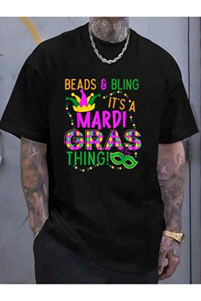 23ERVA 100% Cotton Beads And Bling Its A Mardi Gras Thing NOLA Festival Women...
