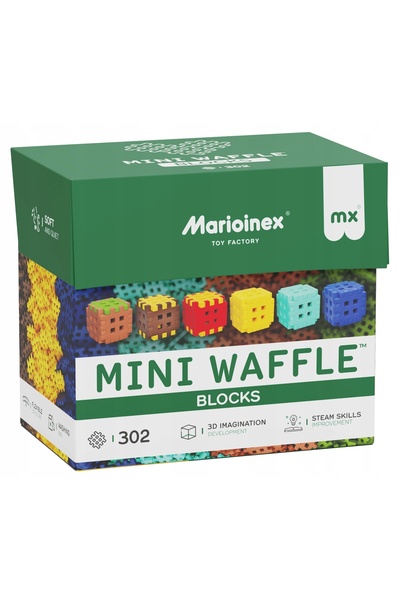 Marioinex Piese de construcție Mini Waffle 302 piese