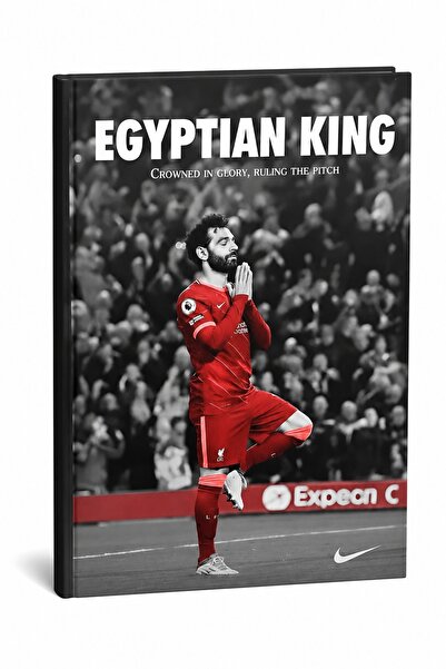 HOME MODE Mohamed Salah Egyptian King 30x40cm / 12x16 Inch Black Framed Canva...