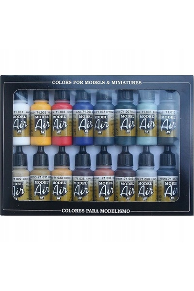 Vallejo 71.178 - Model Air - Culori de bază (16X17 ml)