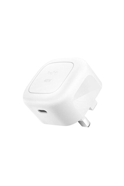 Belkin Wall Charger 45W Pd USB C + USB C Cable 1M UK Plug White