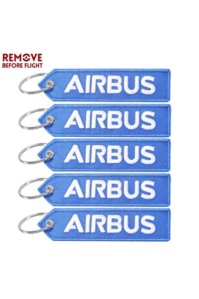 Choice3 Blue AIRBUS 5PCS Aviation Keychain A380 A350 A330neo Logo Both Sides ...